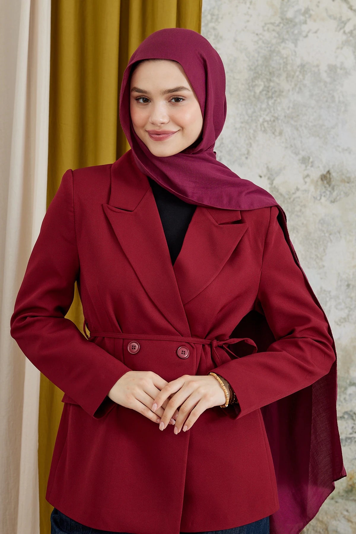 Modal Hijab - Burgundy