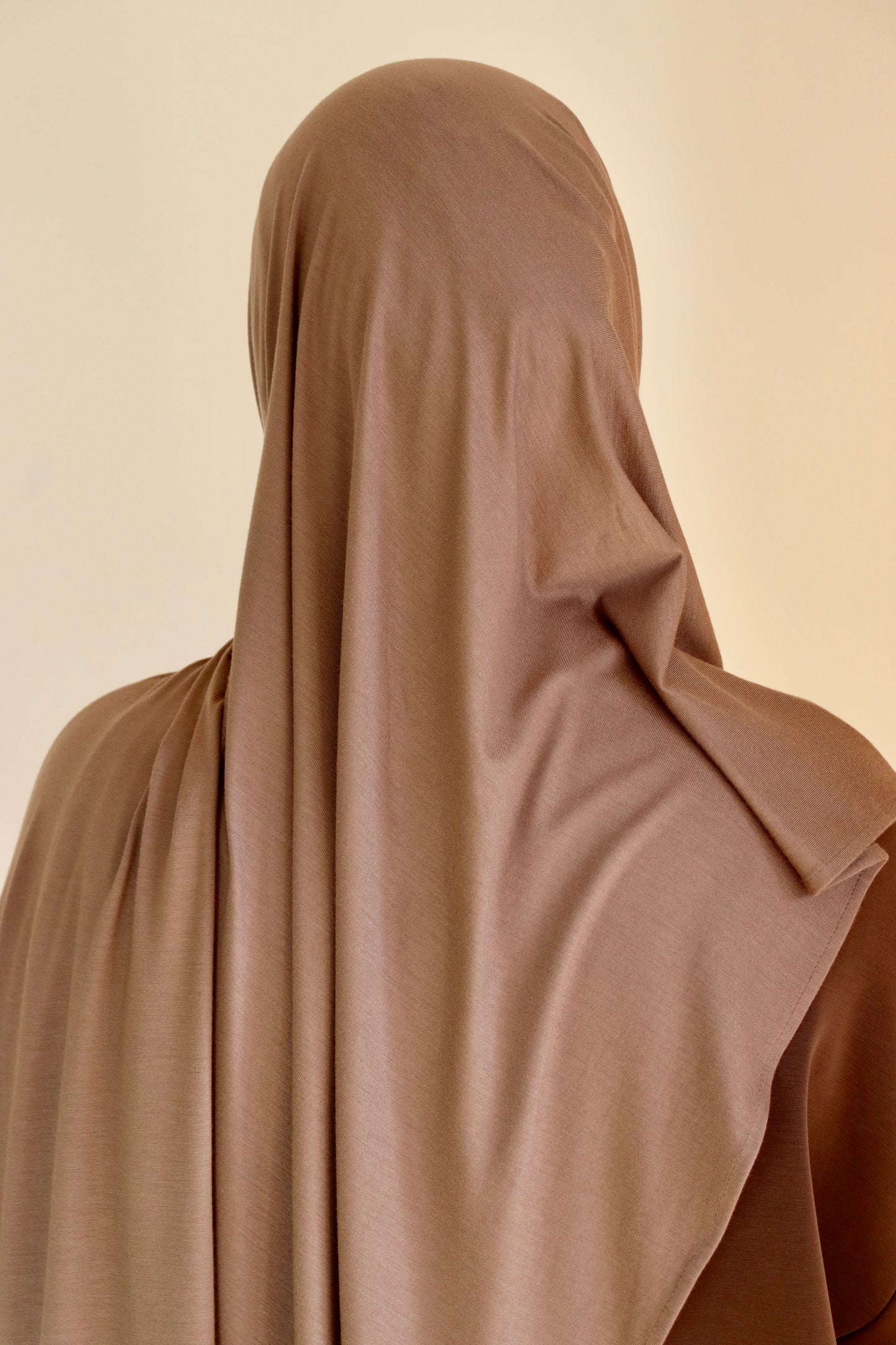 Bamboo Jersey Hijab - Mocha Brown