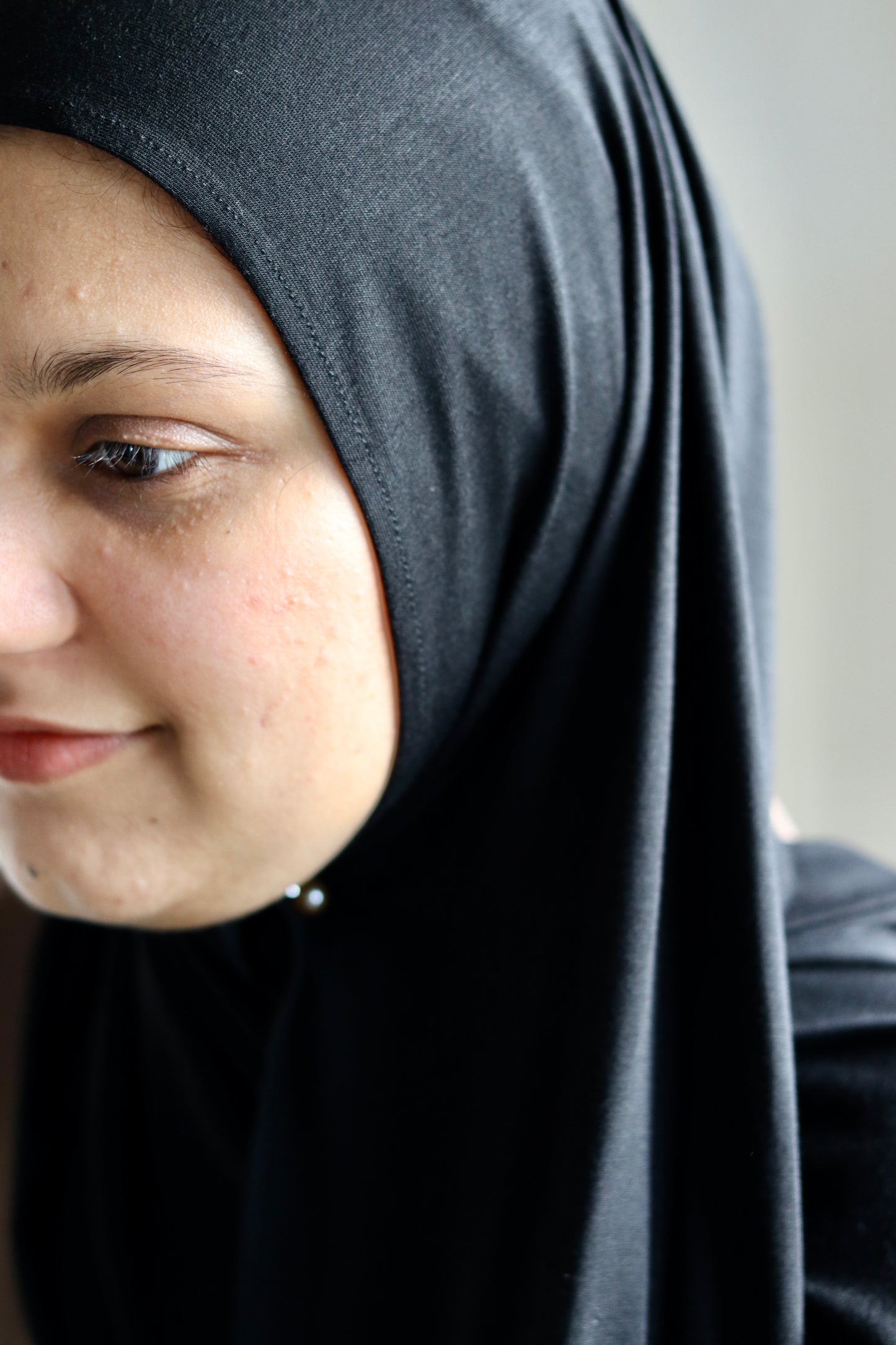 Bamboo Jersey Hijab - Black