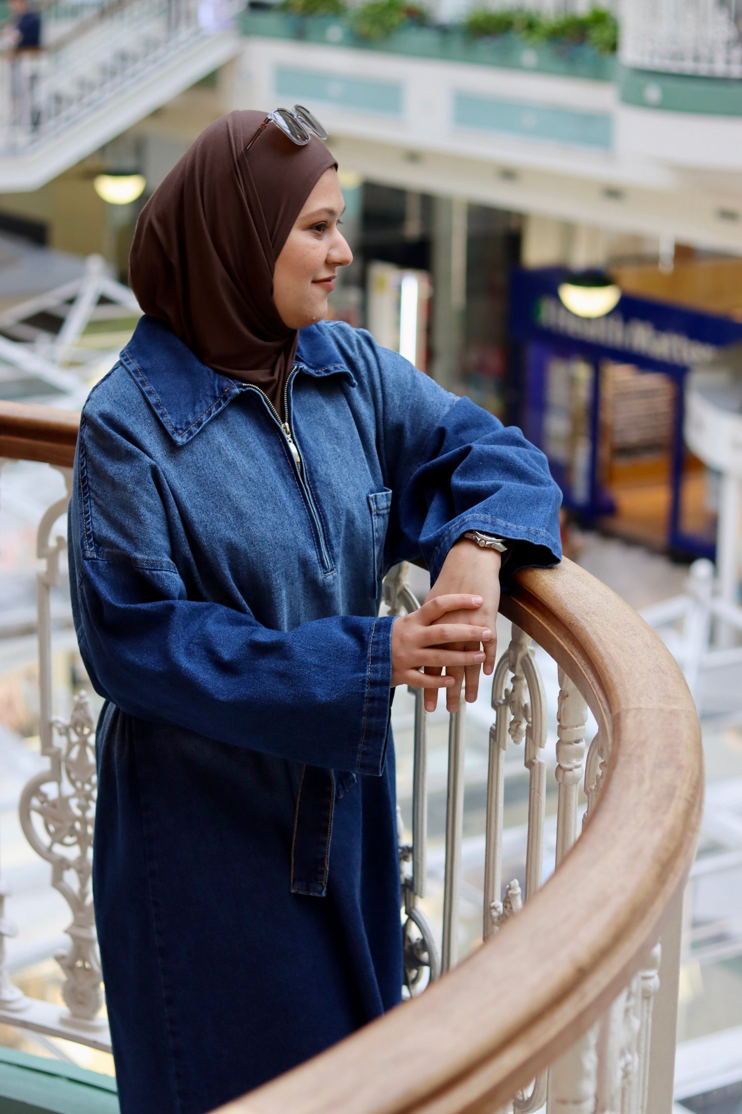 Ombre Denim Maxi Dress – Effortless Elegance Meets Comfort